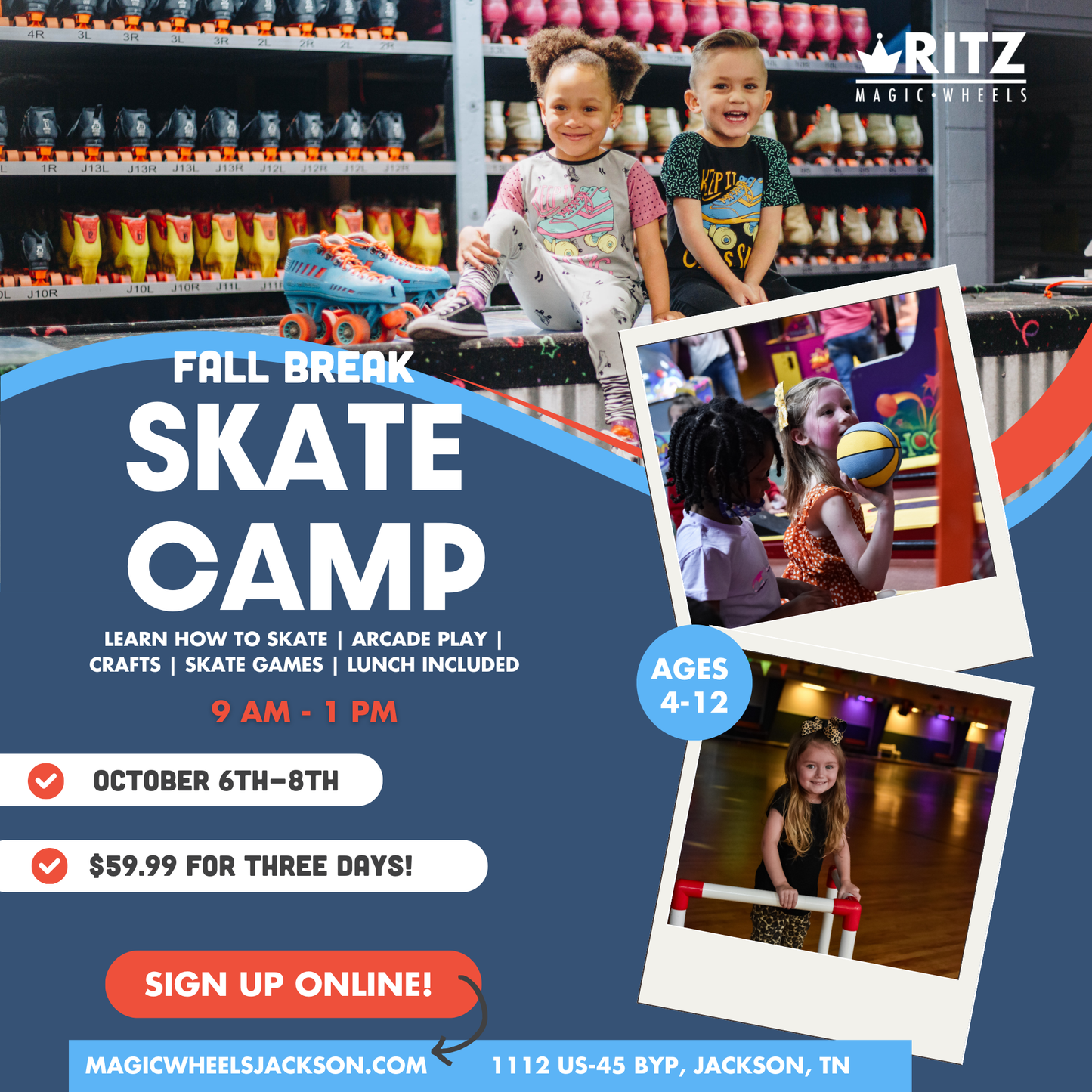 FALL BREAK SKATE CAMP (3 DAYS)