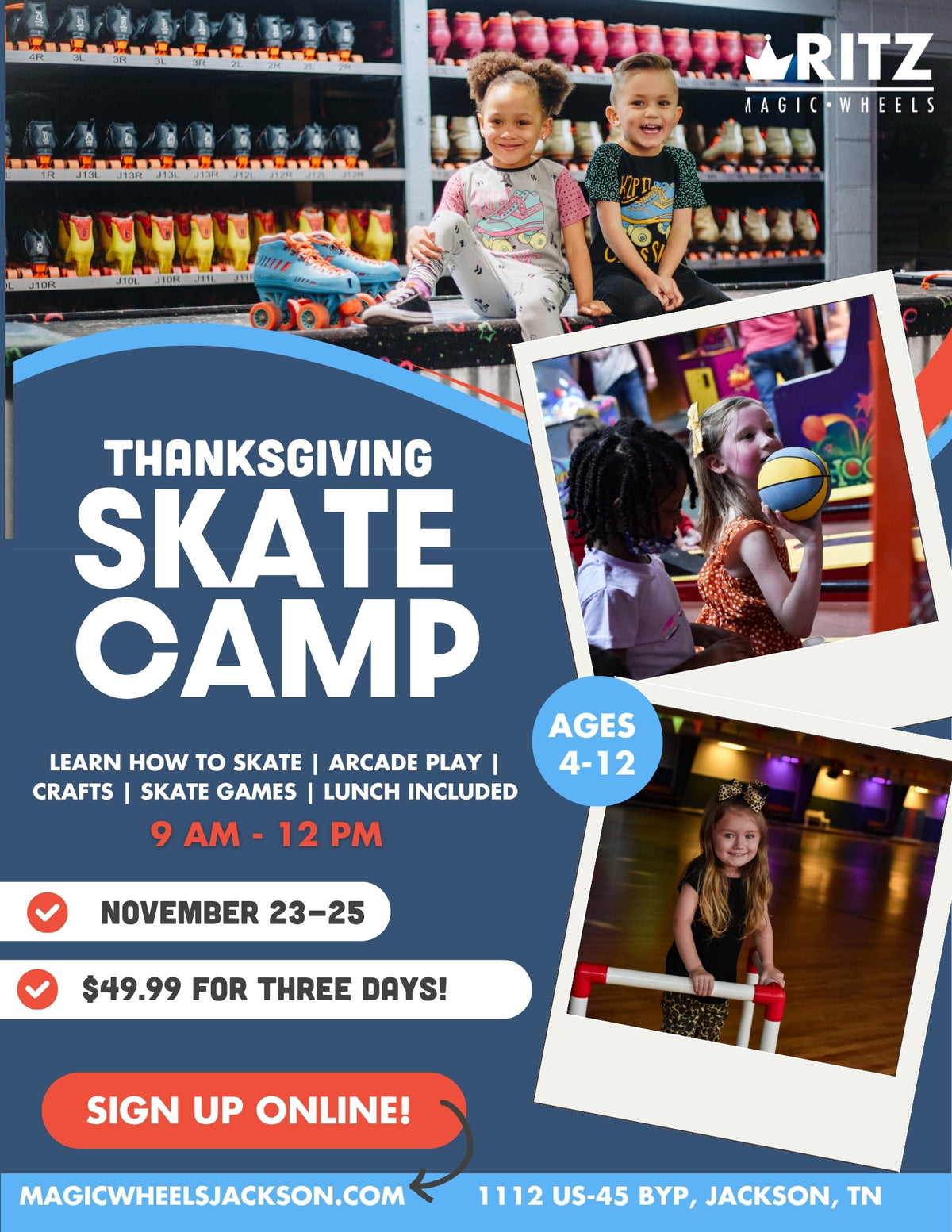 Thanksgiving Break Skate Camps